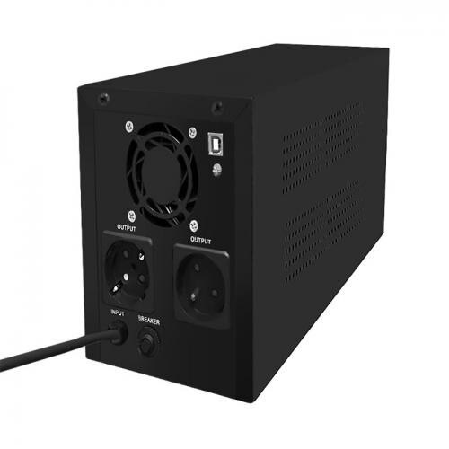 Sursa de alimentare neintreruptibila , Qoltec , Monolith 2000VA 1200W , negru