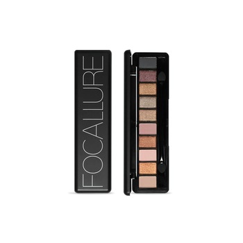 Trusa farduri Focallure Shady, 10 culori mate si metalizate Trusa farduri Focallure Shady, 10 culori mate si metalizate
