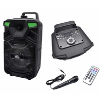boxa portabila 200 watt karaoke a64  bluetooth aux usb card radio fm bass foarte puternic imagen 53_2_
0