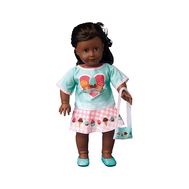 Set Dress Your Doll de croitorie hainute pentru papusi Couture Emily I love ice cream