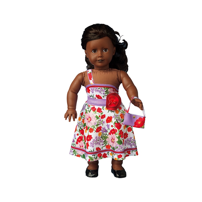 Set Dress Your Doll de croitorie hainute pentru papusi Couture Nataly Flowers