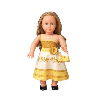 Set Dress Your Doll de croitorie hainute pentru papusi Couture Nataly Gold Set Dress Your Doll de croitorie hainute pentru papusi Couture Nataly Gold
