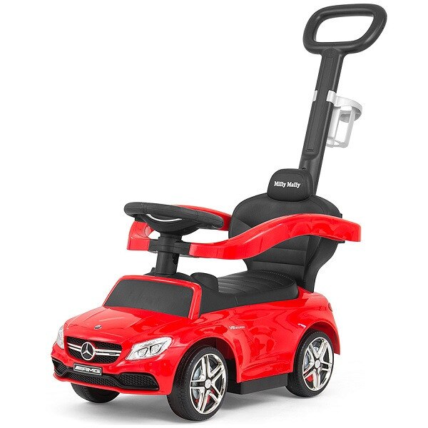 Masinuta copii 3 in 1, Milly Mally Mercedes AMG C63, Red