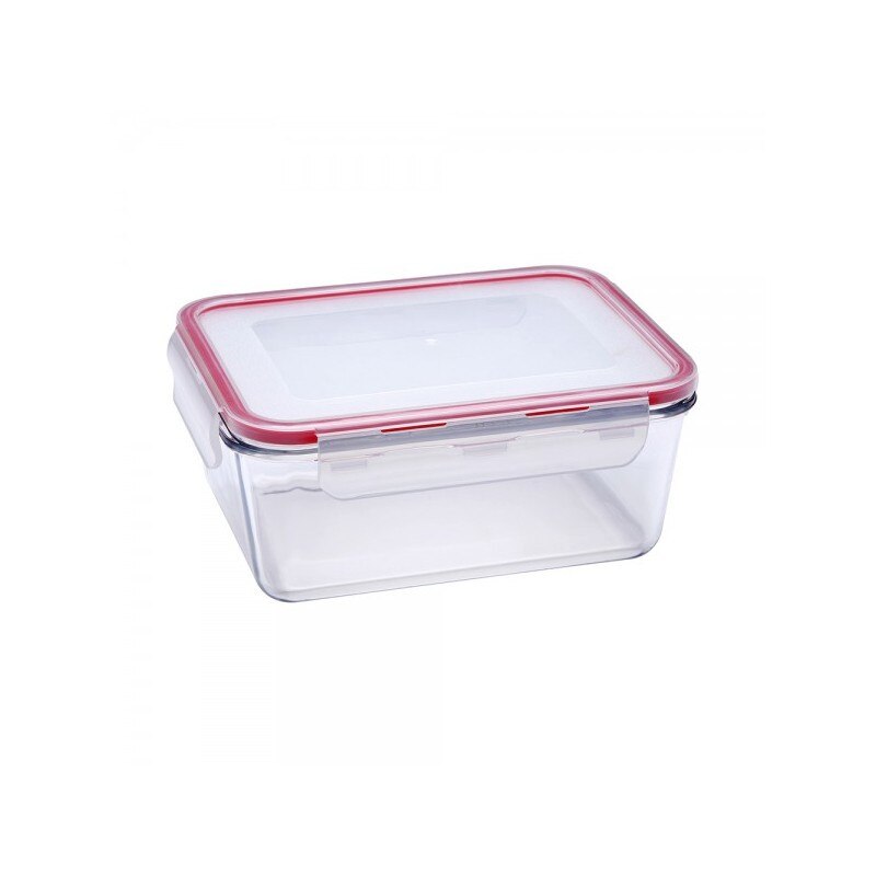 Vas termorezistent dreptunghiular 0.45 L Wellberg WB-50308, Capac, Transparent