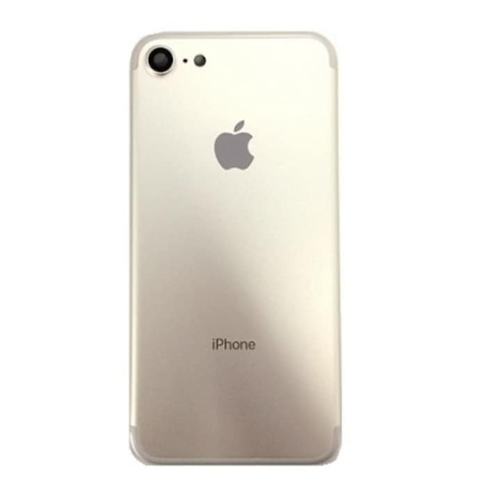 Apple iPhone 7 4.7 akkufedél sim kártya tartóval és oldalgombokkal fehér, ezüst OEM
