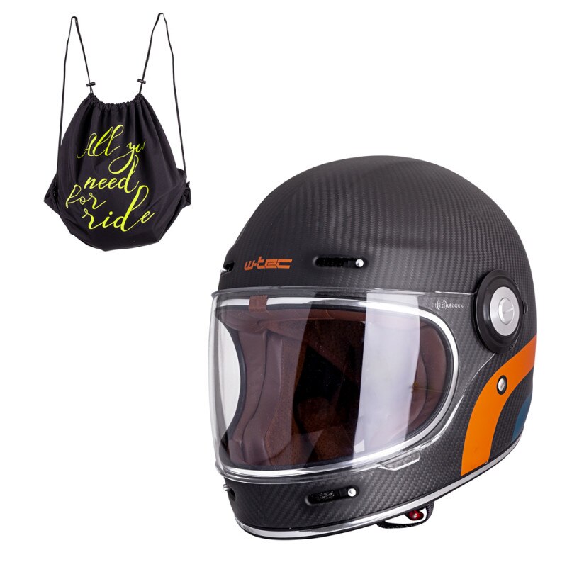 Casca Motocicleta W-TEC Carbon Mat, L(59-60)