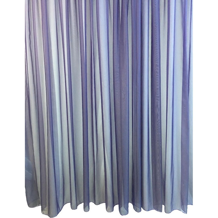 Perdea voal simplu, culoare indigo, din colectia Basic Liz Line, 200x245cm, cu rejansa - RD812