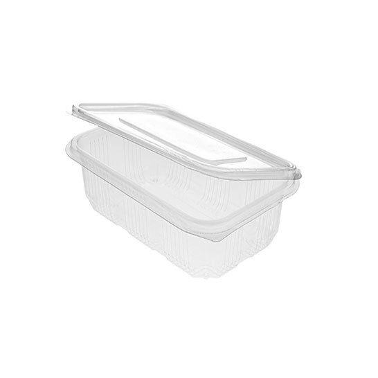 Caserole dreptunghiulare cu capac atasat, 1000ml, 100 buc/set