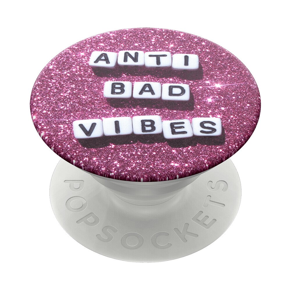 Suport universal de telefon si tableta Popsockets, accesroiu PopGrip Anti Bad Vibes