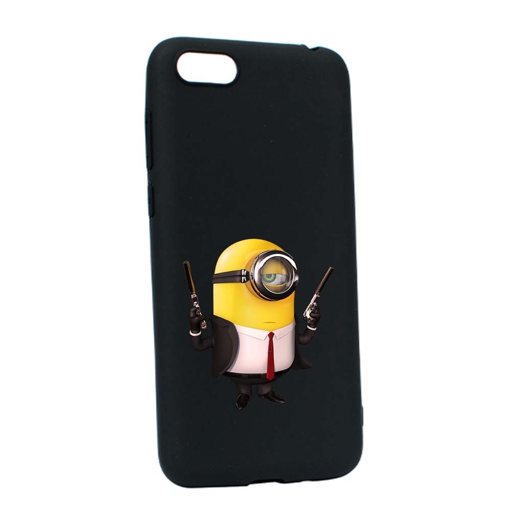 Husa de protectie Minion Hitman pentru Apple iPhone 6 / 6S, rezistenta la uzura, anti-alunecare, din silicon Premium, B214