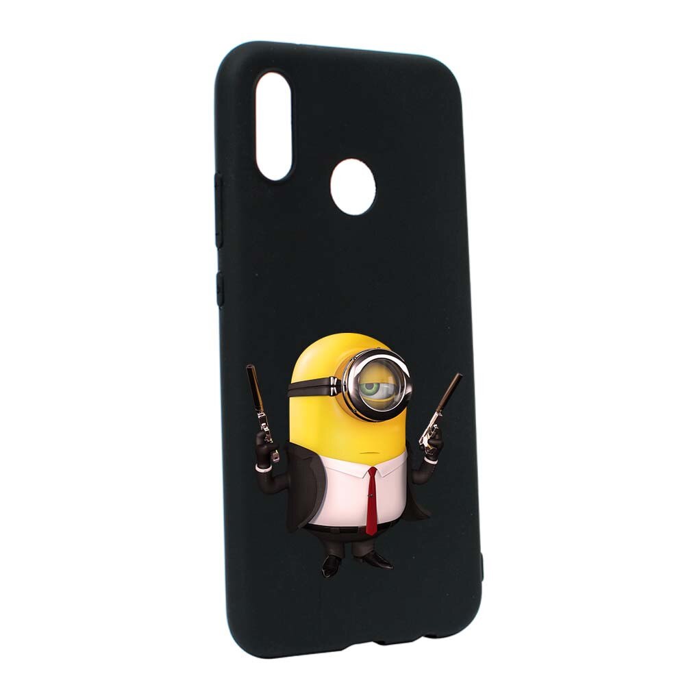 Husa de protectie Minion Hitman pentru Huawei P20 Lite, rezistenta la uzura, anti-alunecare, din silicon Premium, B214