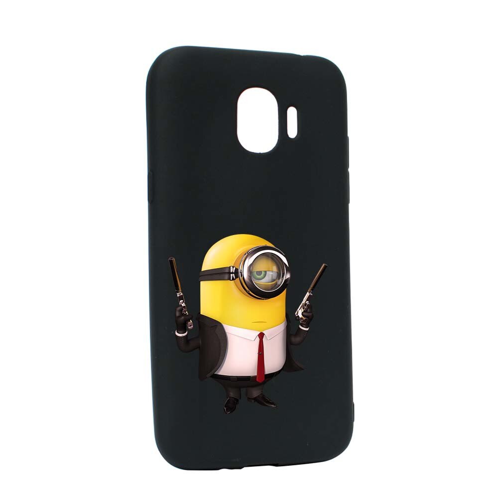 Husa de protectie Minion Hitman pentru Samsung Galaxy J2 Pro 2018 / J2 2018 / Grand Prime Pro, rezistenta la uzura, anti-alunecare, din silicon Premium, B214