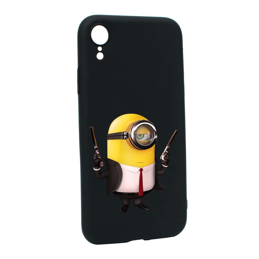 Husa de protectie Minion Hitman pentru Apple iPhone XR, rezistenta la uzura, anti-alunecare, din silicon Premium, B214