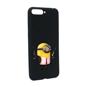Husa de protectie Minion Hitman pentru Huawei Y6 2018 / Y6 Prime 2018, rezistenta la uzura, anti-alunecare, din silicon Premium, B214 Husa de protectie Minion Hitman pentru Huawei Y6 2018 / Y6 Prime 2018, rezistenta la uzura, anti-alunecare, din silicon Premium, B214