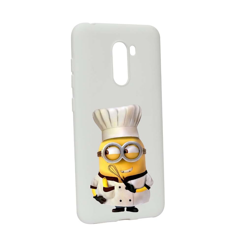 Husa de protectie Minion Chef pentru Xiaomi PocoPhone F1, rezistenta la uzura, anti-alunecare, din silicon Premium, W215