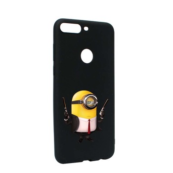 Husa de protectie Minion Hitman pentru Huawei Y7 2018 / Y7 Prime 2018, rezistenta la uzura, anti-alunecare, din silicon Premium, B214 Husa de protectie Minion Hitman pentru Huawei Y7 2018 / Y7 Prime 2018, rezistenta la uzura, anti-alunecare, din silicon Premium, B214