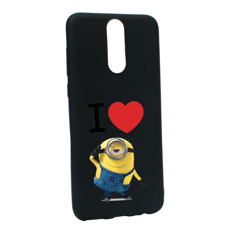 Husa de protectie I Love Minion pentru Huawei Mate 10 Lite, rezistenta la uzura, anti-alunecare, din silicon Premium, B216