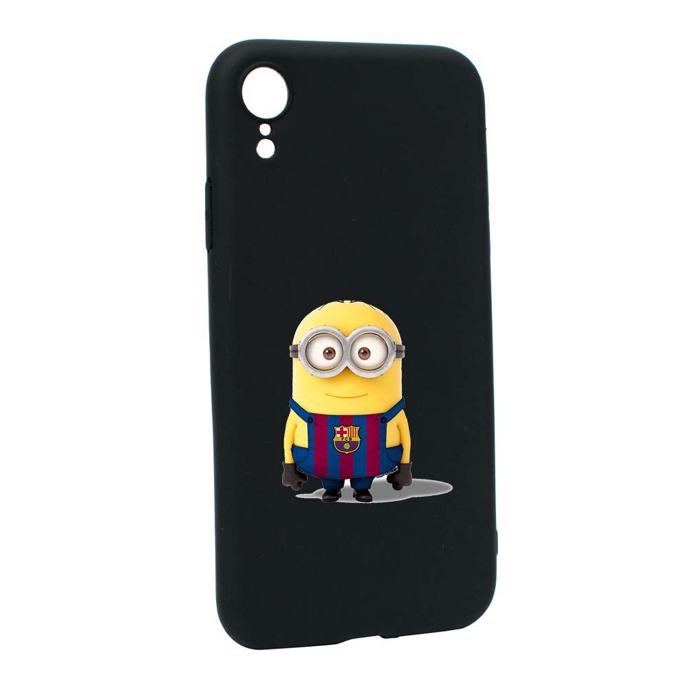 Husa de protectie Minion Football pentru Apple iPhone XR, rezistenta la uzura, anti-alunecare, din silicon Premium, B212