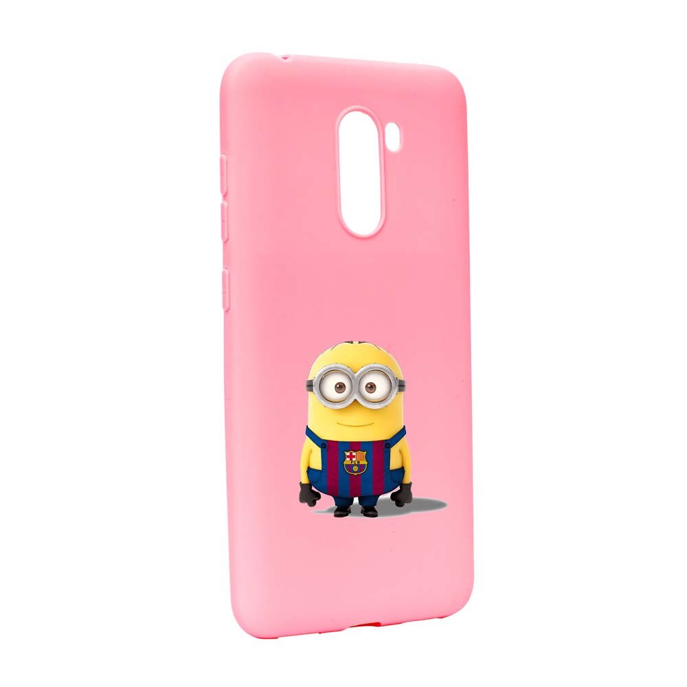 Husa de protectie Minion Football pentru Xiaomi PocoPhone F1, rezistenta la uzura, anti-alunecare, din silicon Premium, P212