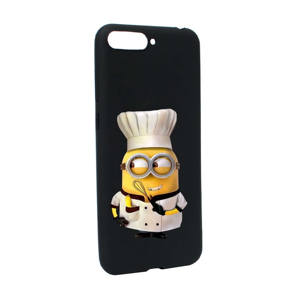 Husa de protectie Minion Chef pentru Huawei Y6 2018 / Y6 Prime 2018, rezistenta la uzura, anti-alunecare, din silicon Premium, B215