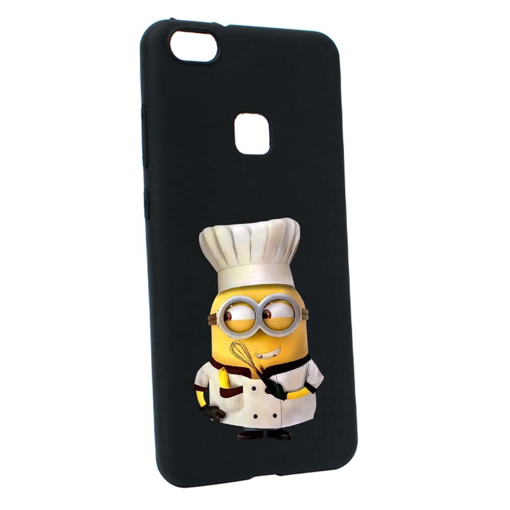 Husa de protectie Minion Chef pentru Huawei P10 Lite, rezistenta la uzura, anti-alunecare, din silicon Premium, B215