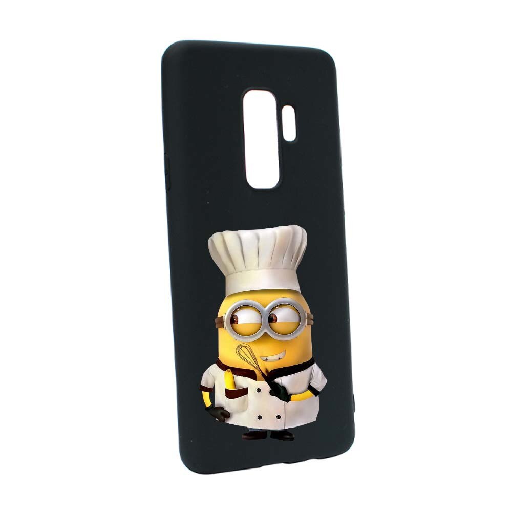 Husa de protectie Minion Chef pentru Samsung Galaxy S9 Plus, rezistenta la uzura, anti-alunecare, din silicon Premium, B215