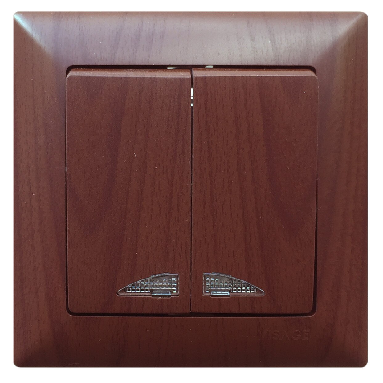 Comutator cu led VISAGE WENGE, 10 A