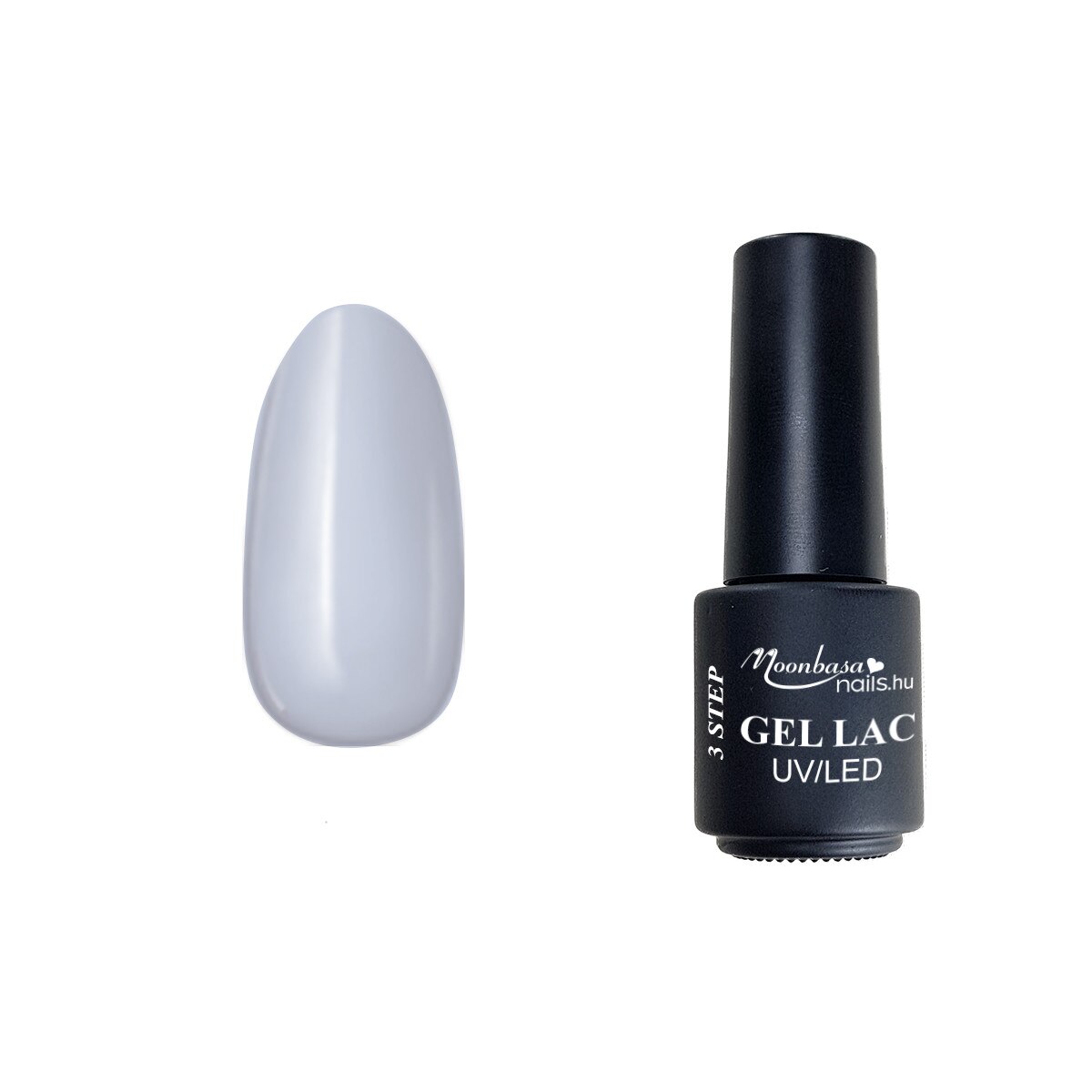 Lac semipermanent 3 Step Gel, MoonbasaNails, Malibu No 045, Gri, 4 ml