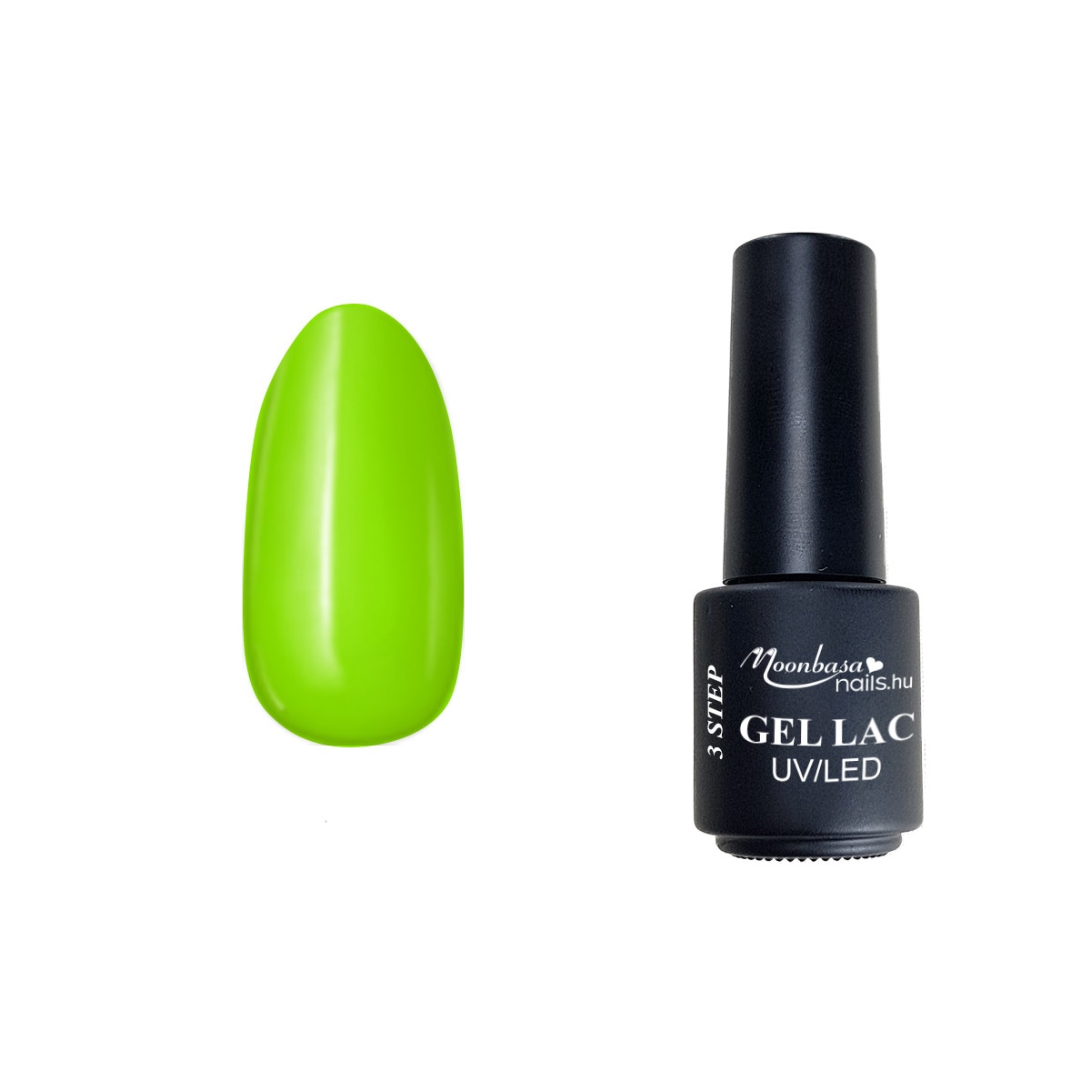Lac semipermanent 3 Step Gel, MoonbasaNails, Field No 073, Verde, 4 ml