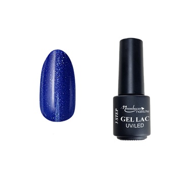 Lac semipermanent 3 Step Gel, MoonbasaNails, Paris No 123, Albastru, 4 ml Lac semipermanent 3 Step Gel, MoonbasaNails, Paris No 123, Albastru, 4 ml