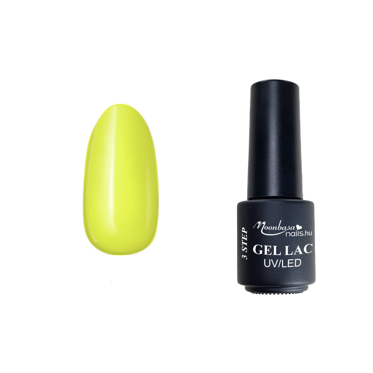 Lac semipermanent 3 Step Gel, MoonbasaNails, Dolly No 101, Galben, 4 ml
