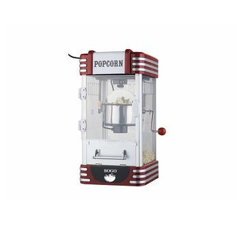 Aparat pentru popcorn, Sogo 11350, 310 W, otel inoxidabil, picioare anti-alunecare,lumina interna, ON/OFF, alb/rosu Aparat pentru popcorn, Sogo 11350, 310 W, otel inoxidabil, picioare anti-alunecare,lumina interna, ON/OFF, alb/rosu