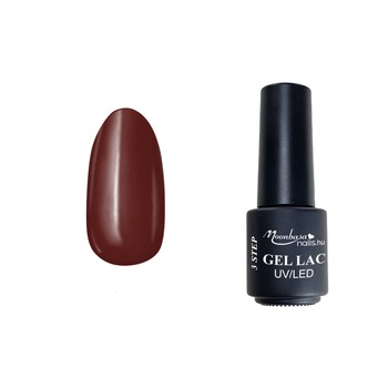 Lac semipermanent 3 Step Gel, MoonbasaNails, No 080, Castaniu, 4 ml Lac semipermanent 3 Step Gel, MoonbasaNails, No 080, Castaniu, 4 ml