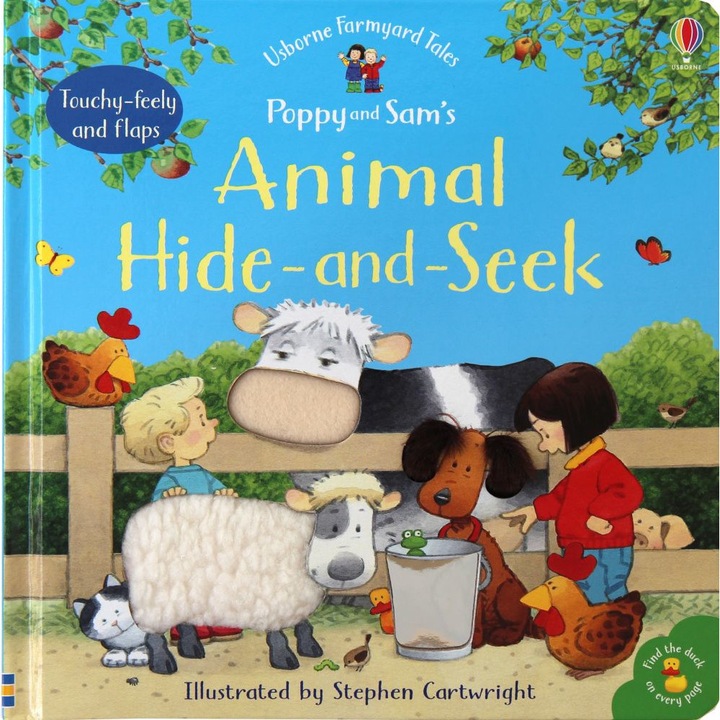 Usborne – Poppy and Sam's Animal Hide-and-Seek – Carte pentru copii 12+ luni