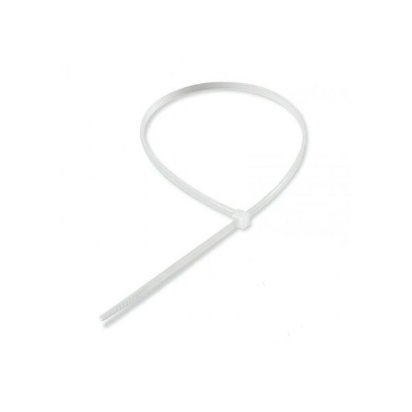 Colier plastic 4x280, alb, brida, 100 bucati, E-next