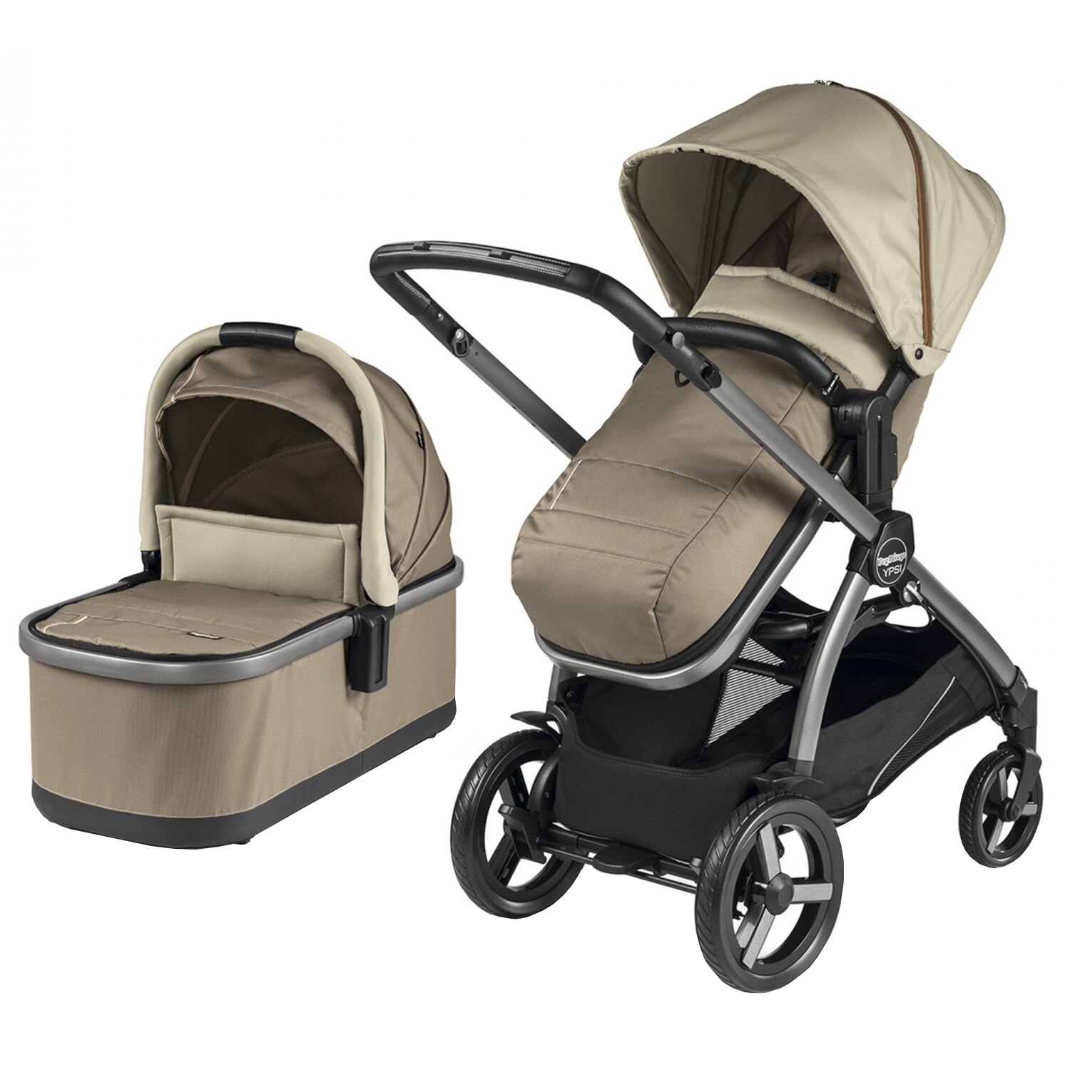 Carucior 2 in 1 Peg Perego Ypsi Combo Class, Class Beige, Bej