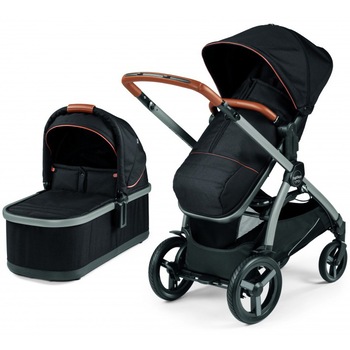 Carucior 2 in 1 Peg Perego Ypsi Combo, Ebony, Negru Carucior 2 in 1 Peg Perego Ypsi Combo, Ebony, Negru