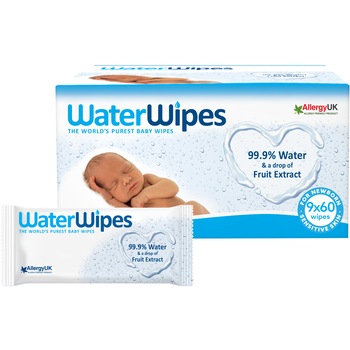 Servetele umede Water Wipes, 9 pachete x 60 buc, 540 buc Servetele umede Water Wipes, 9 pachete x 60 buc, 540 buc