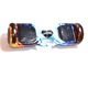 Scooter Hoverboard electric Ice'N Fire, lumini LED pe roti si aripi, 6.5 inch, telecomanda, bluetooth, cu maner si Husa si Telecomanda Bonus