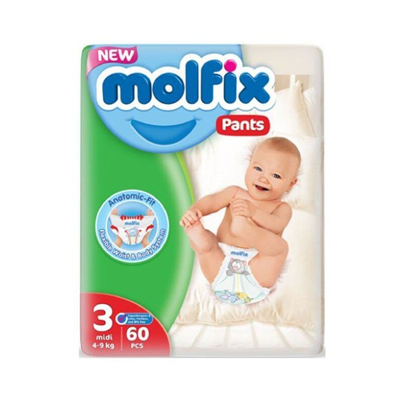 Chilotei copii MOLFIX Pants Nr 3 midi 4-9 kg 60 buc