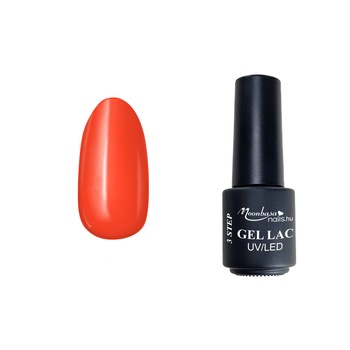 Lac semipermanent 3 step gel, MoonbasaNails, No 008, Corai, 4 ml Lac semipermanent 3 step gel, MoonbasaNails, No 008, Corai, 4 ml