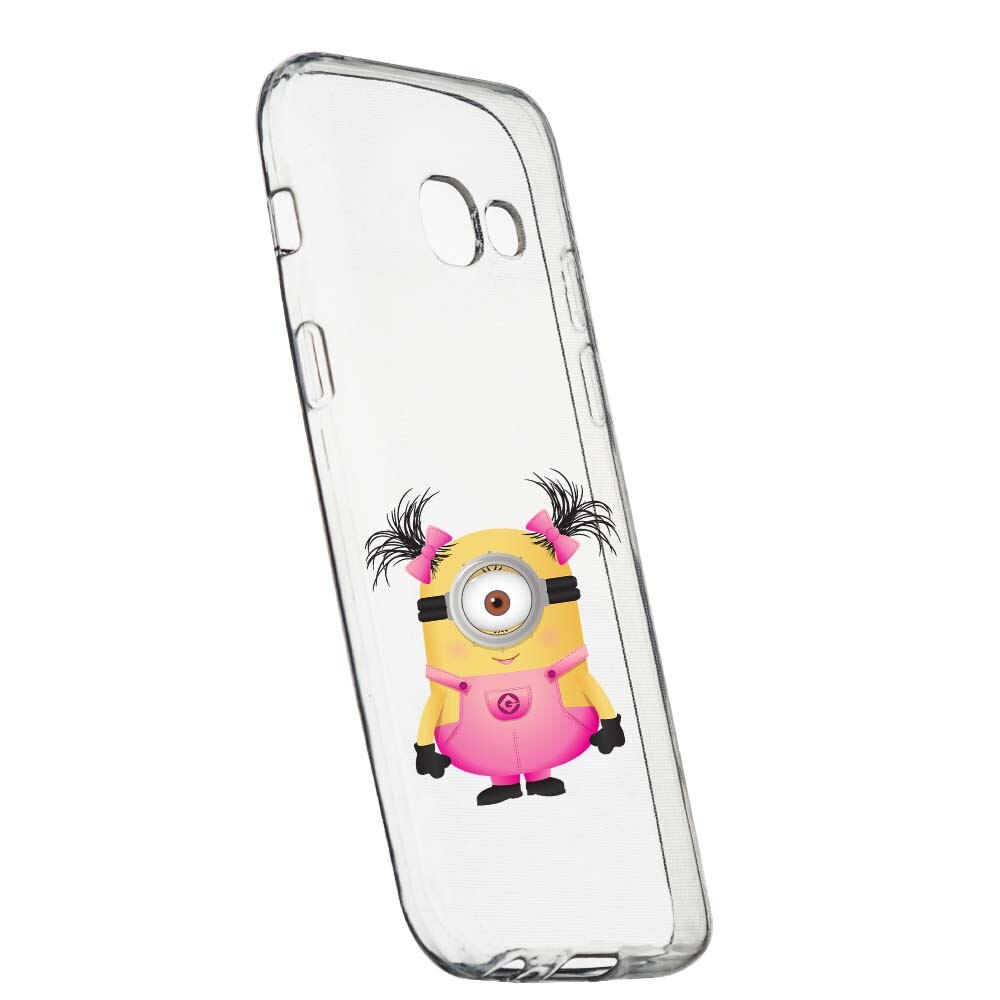 Husa de protectie Minion Girl pentru Samsung Galaxy A3 2017, rezistenta la uzura, anti-alunecare, din silicon Premium, 213