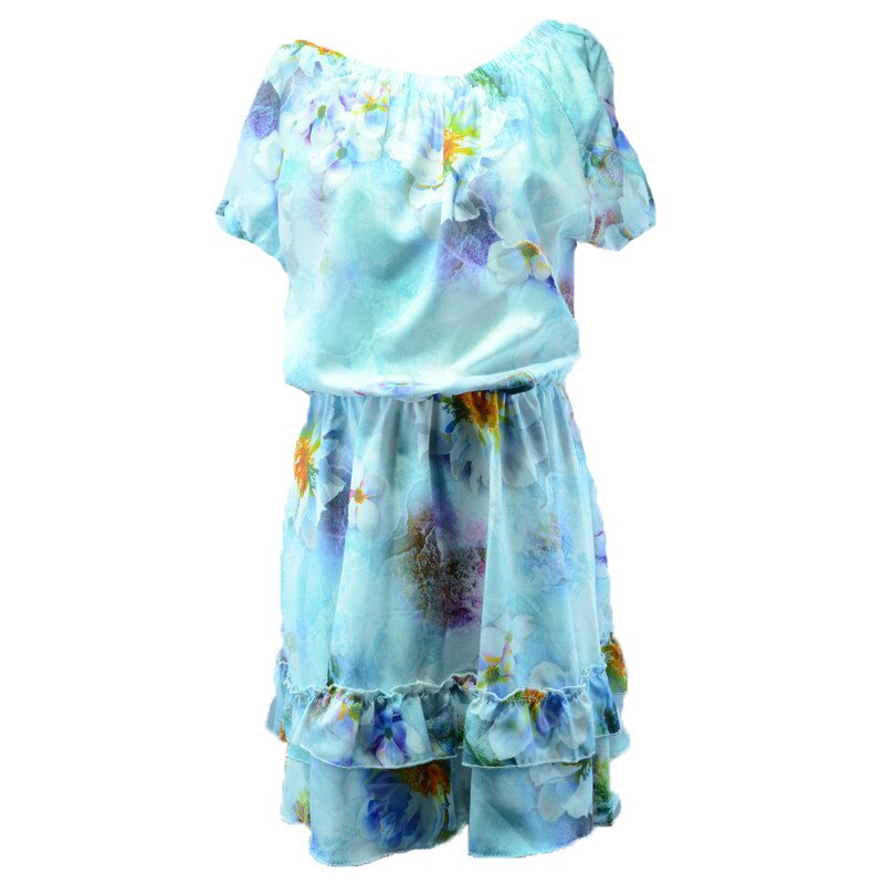 Rochita eleganta pentru fete Mini Junior 00-002, Multicolor