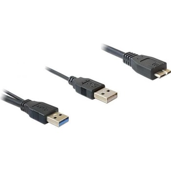 Cablu USB 3.0 -A tata la USB 3.0- micro B tata si alimentare prin USB 2.0-A tata, Delock - 82909 Cablu USB 3.0 -A tata la USB 3.0- micro B tata si alimentare prin USB 2.0-A tata, Delock - 82909
