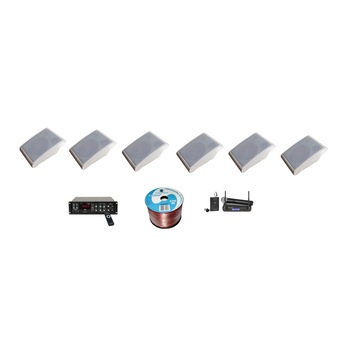 Kit sonorizare, Bar,Terasa, Biserica,Capela, amplificator , 6 boxe,set microfoane fara fir Kit sonorizare, Bar,Terasa, Biserica,Capela, amplificator , 6 boxe,set microfoane fara fir