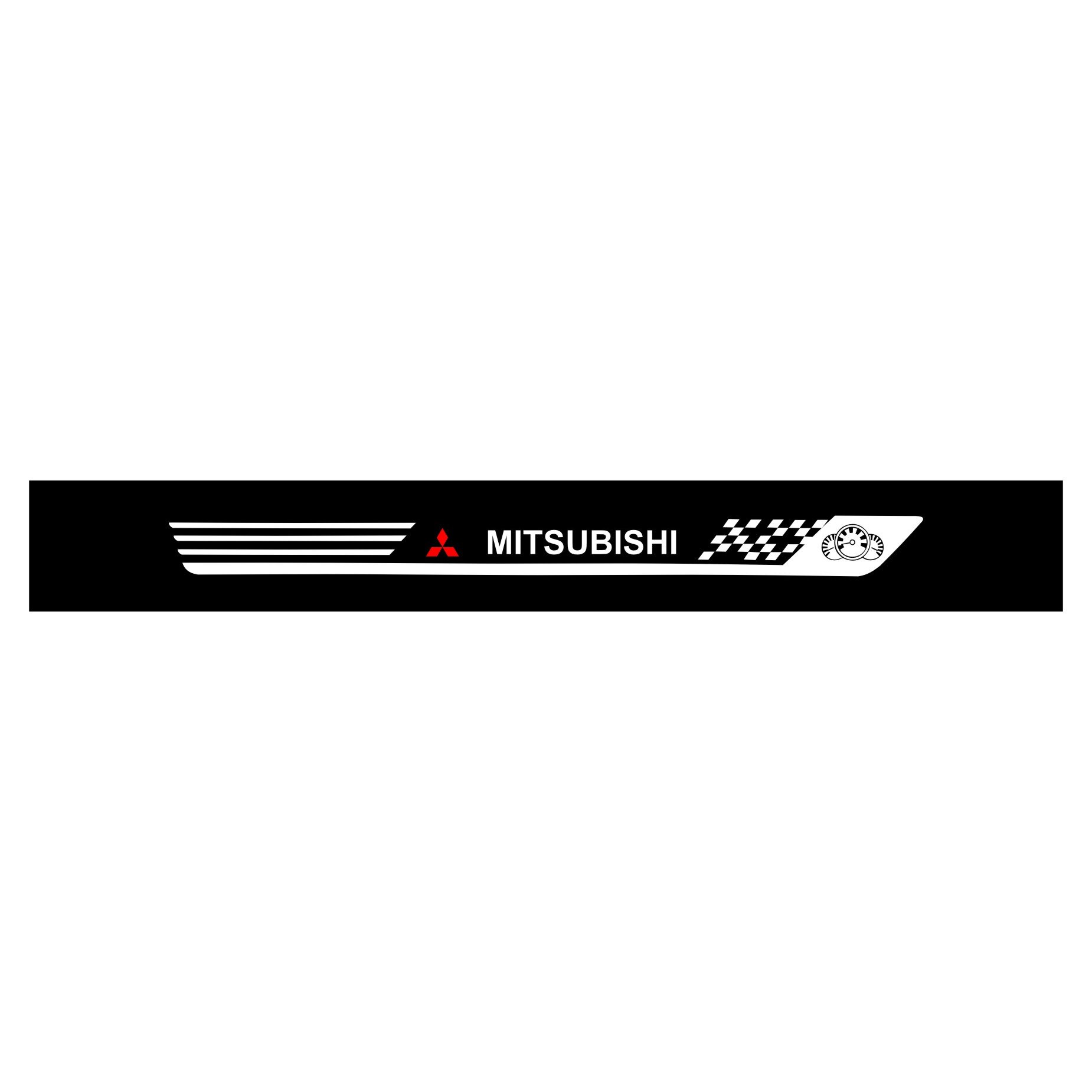 Sticker parasolar parbriz, model Mitsubishi