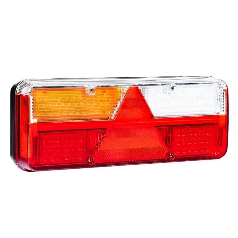 Lampa stop 400x153, 6 functii, stanga, Kingpoint, mufa AMP, FT-500-16LED, Fristom