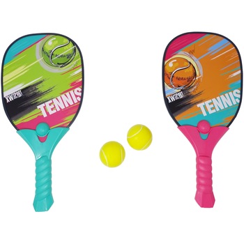 Set palete de tenis, 2 rachete, 2 mingi Set palete de tenis, 2 rachete, 2 mingi