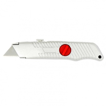 Cutter, 18 mm, lama trapezoida retractabila, corp metalic, MTX Cutter, 18 mm, lama trapezoida retractabila, corp metalic, MTX