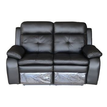 Canapea 2 locuri cu 2 reclinere manuale, Md 2991, Piele naturala, Negru Canapea 2 locuri cu 2 reclinere manuale, Md 2991, Piele naturala, Negru